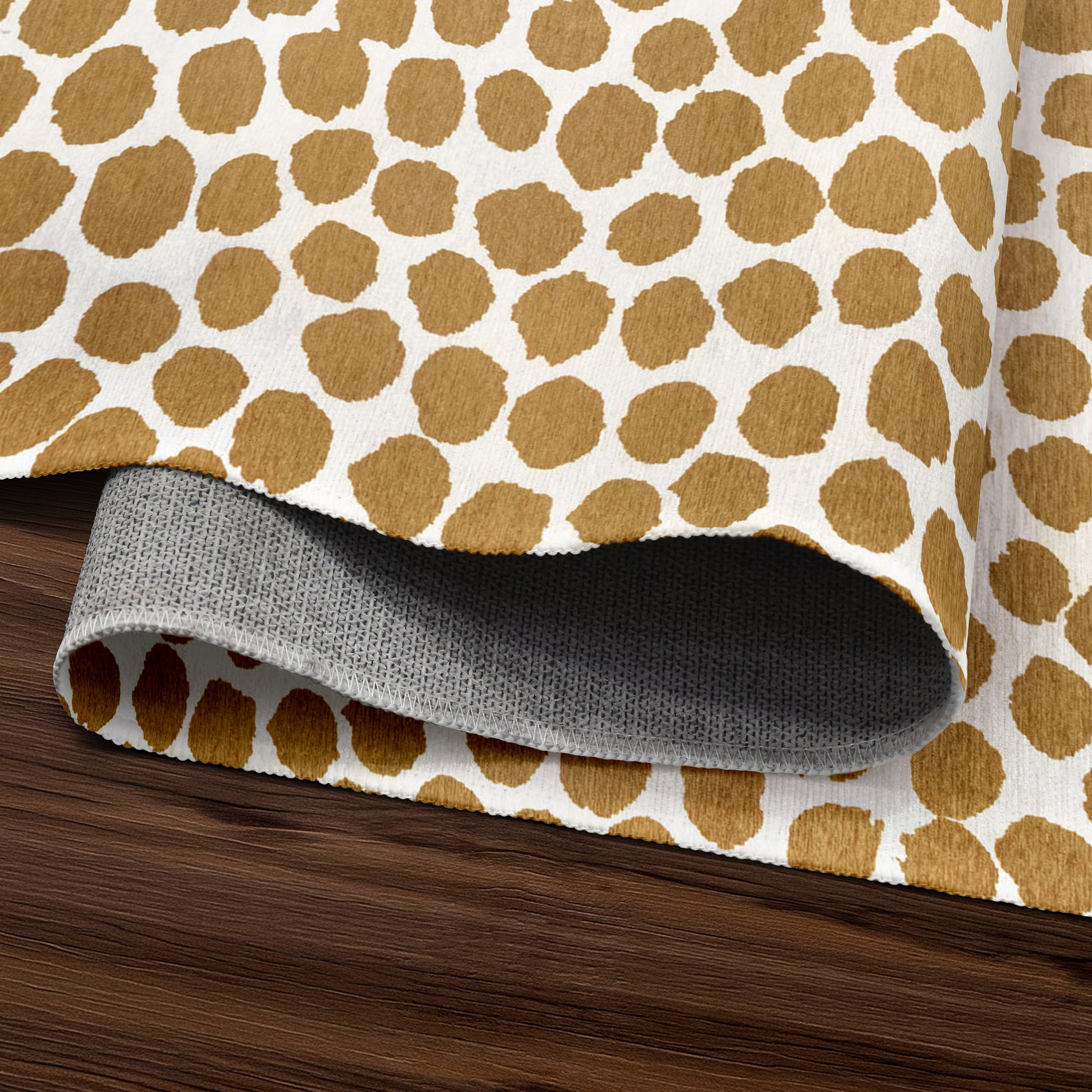 Puff Dotty Honey Beige Washable Rug