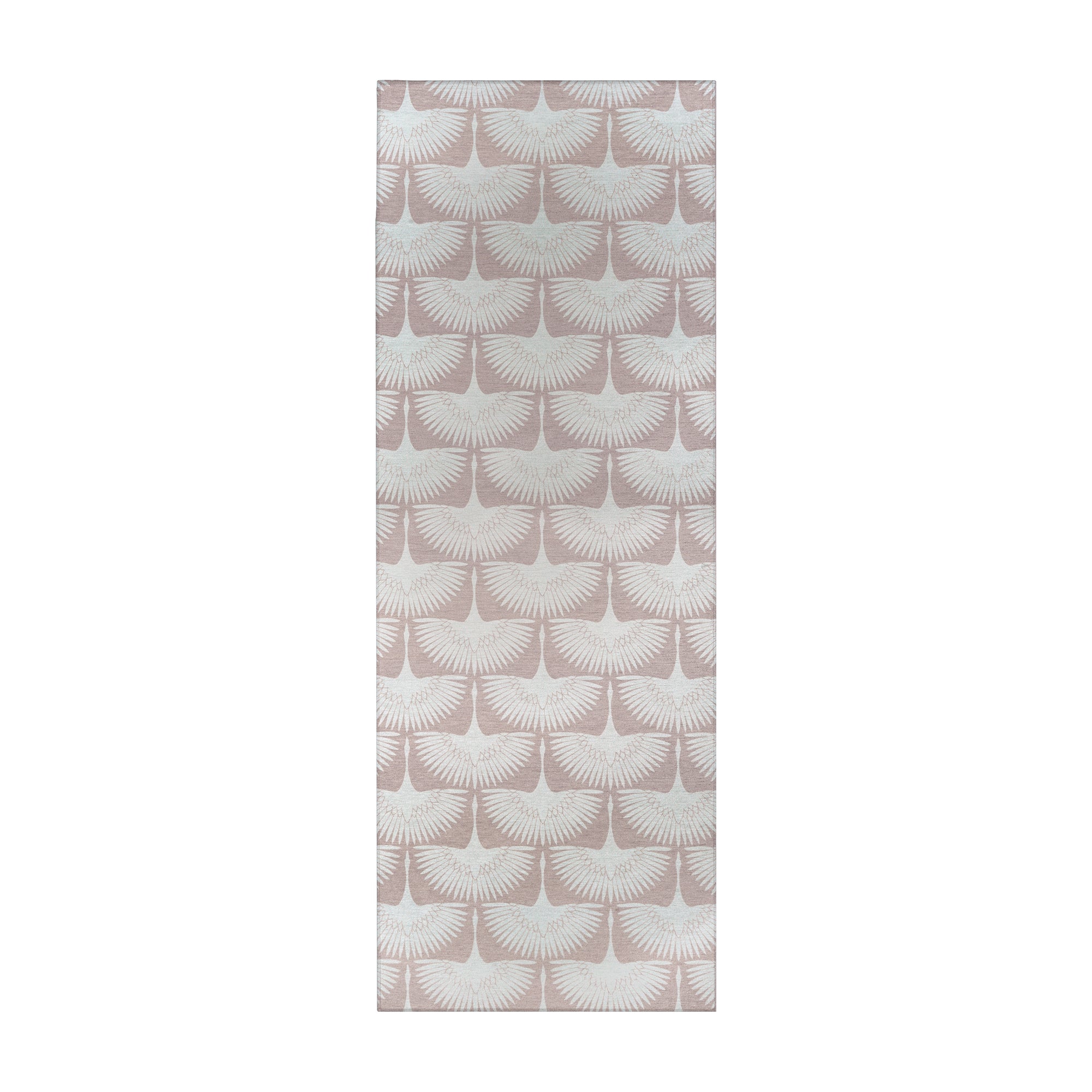 Flock Petal Pink Washable Rug