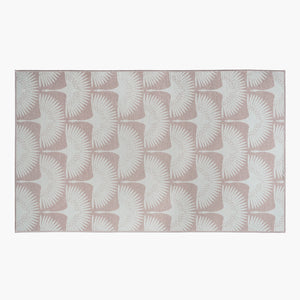 Flock Petal Pink Washable Rug