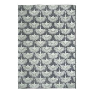 Flock Slate Grey Washable Rug