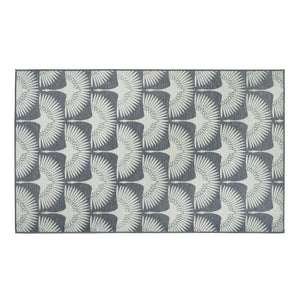 Flock Slate Grey Washable Rug