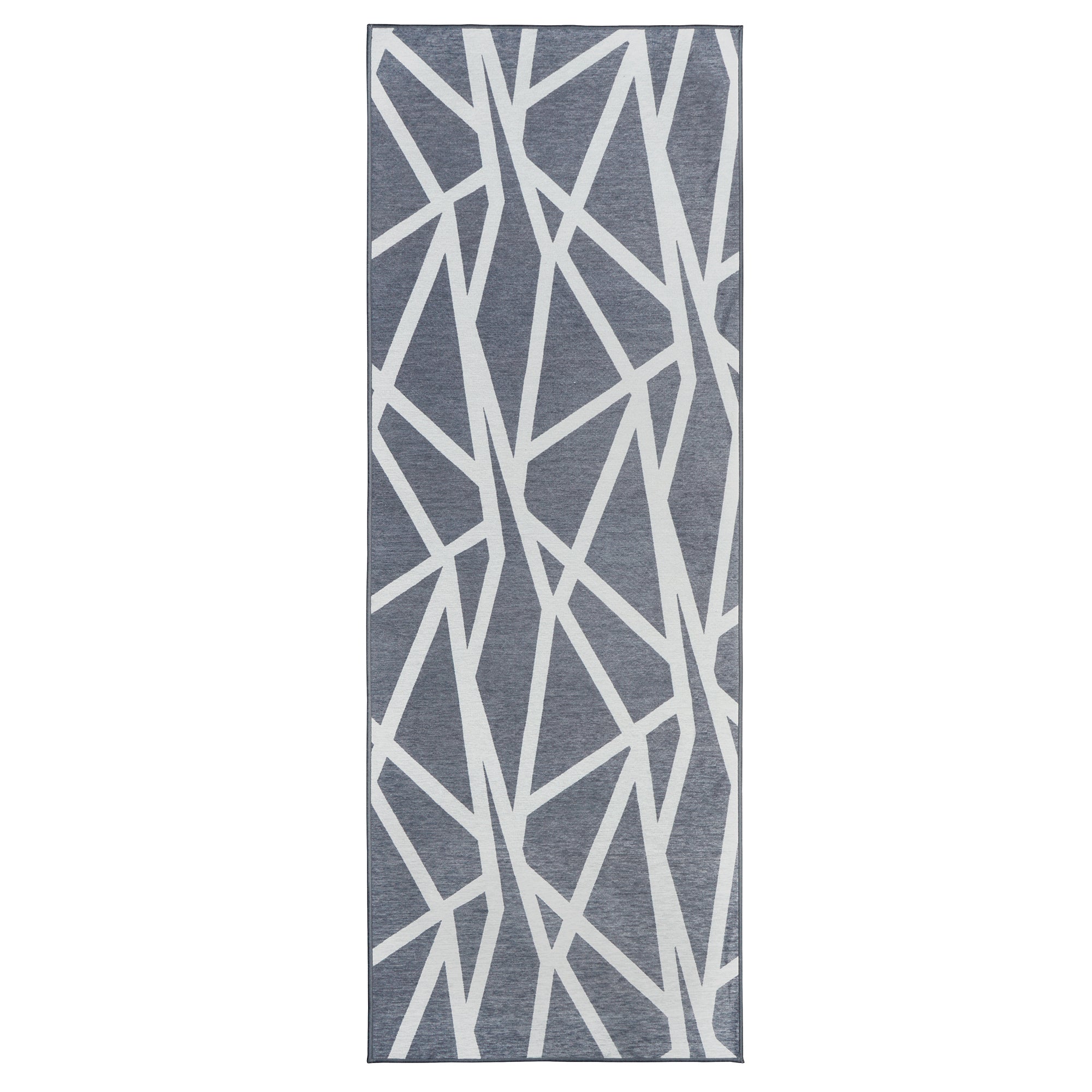 Intersections Slate Grey Washable Rug