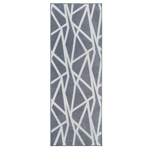 Intersections Spruce Blue Washable Rug