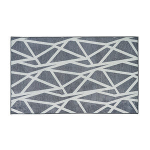 Intersections Slate Grey Washable Rug