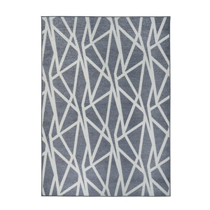 Intersections Spruce Blue Washable Rug