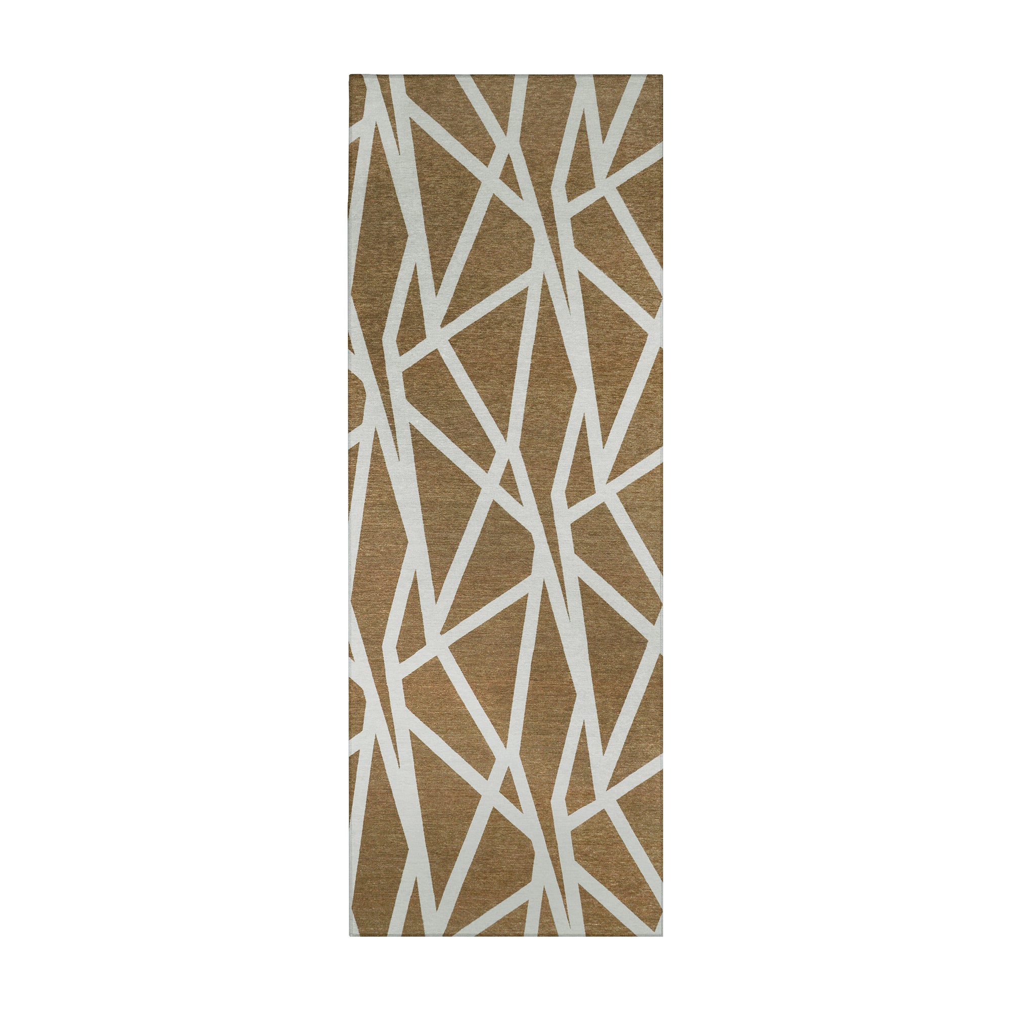 Intersections Camel Dining Room Washable Rug