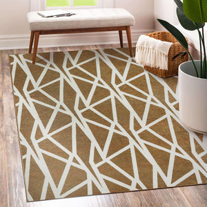 Intersections Camel Washable Rug