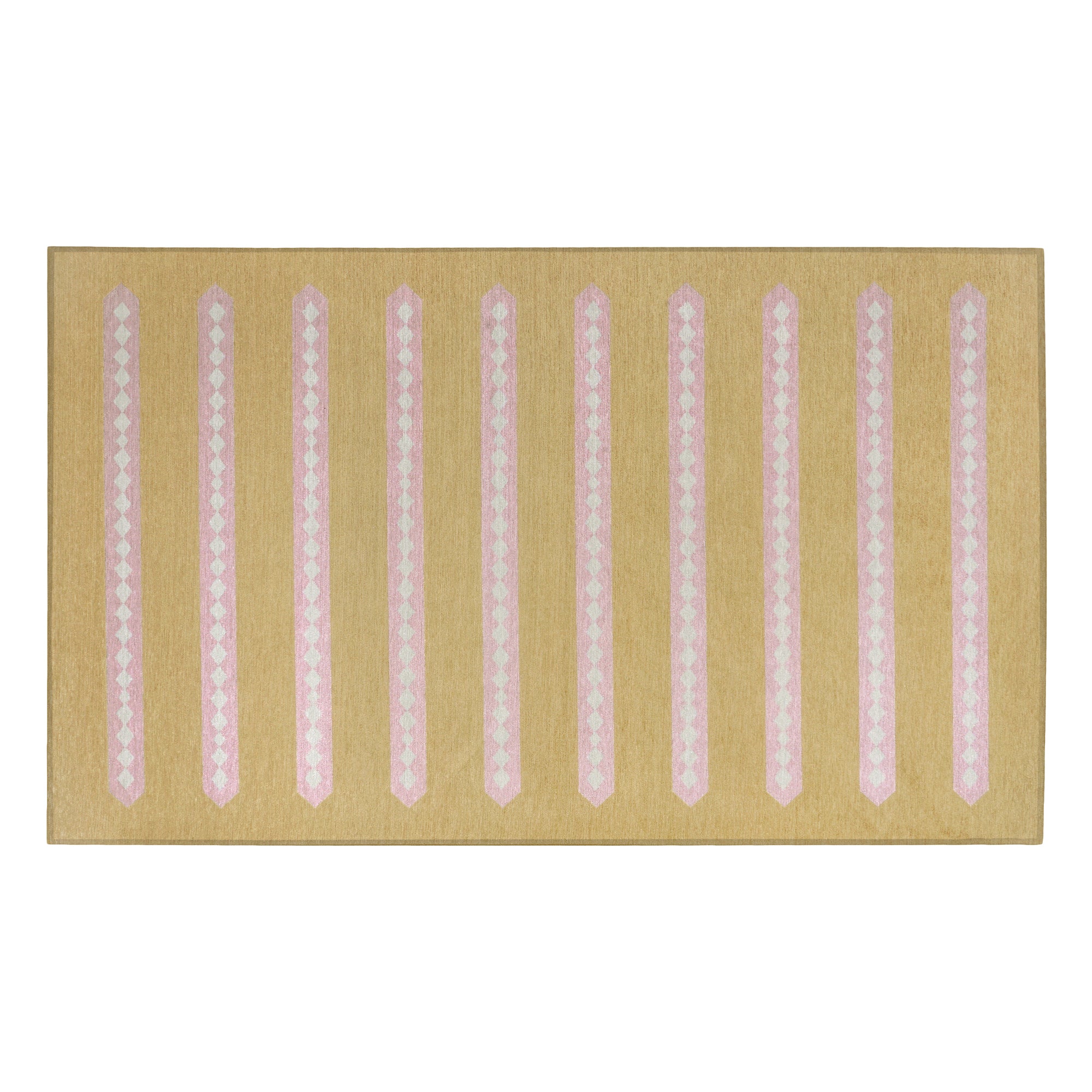 Dash And Dot Honey Beige Dining Room Washable Rug
