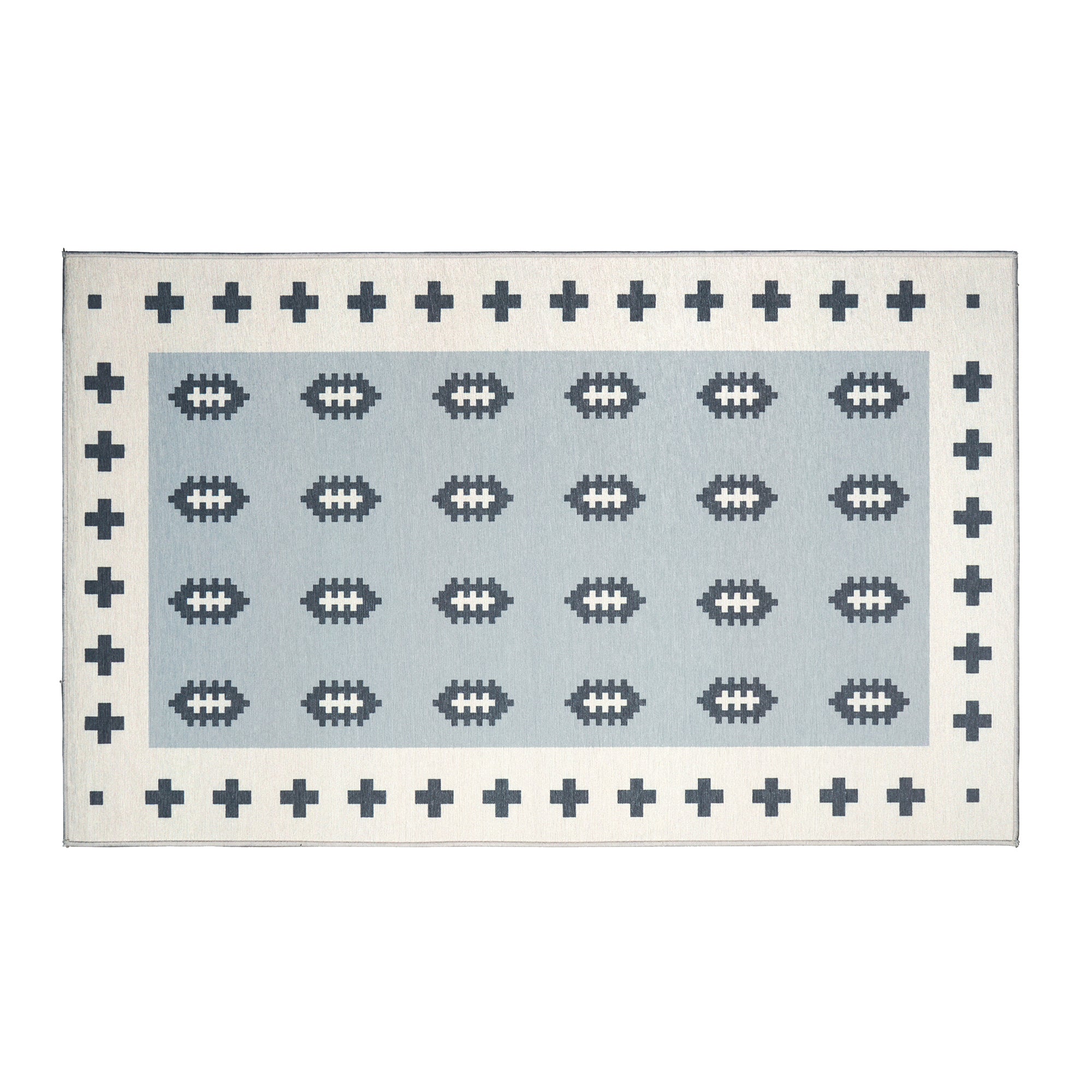 Nordic Weave Cool Grey Kitchen Washable Rug