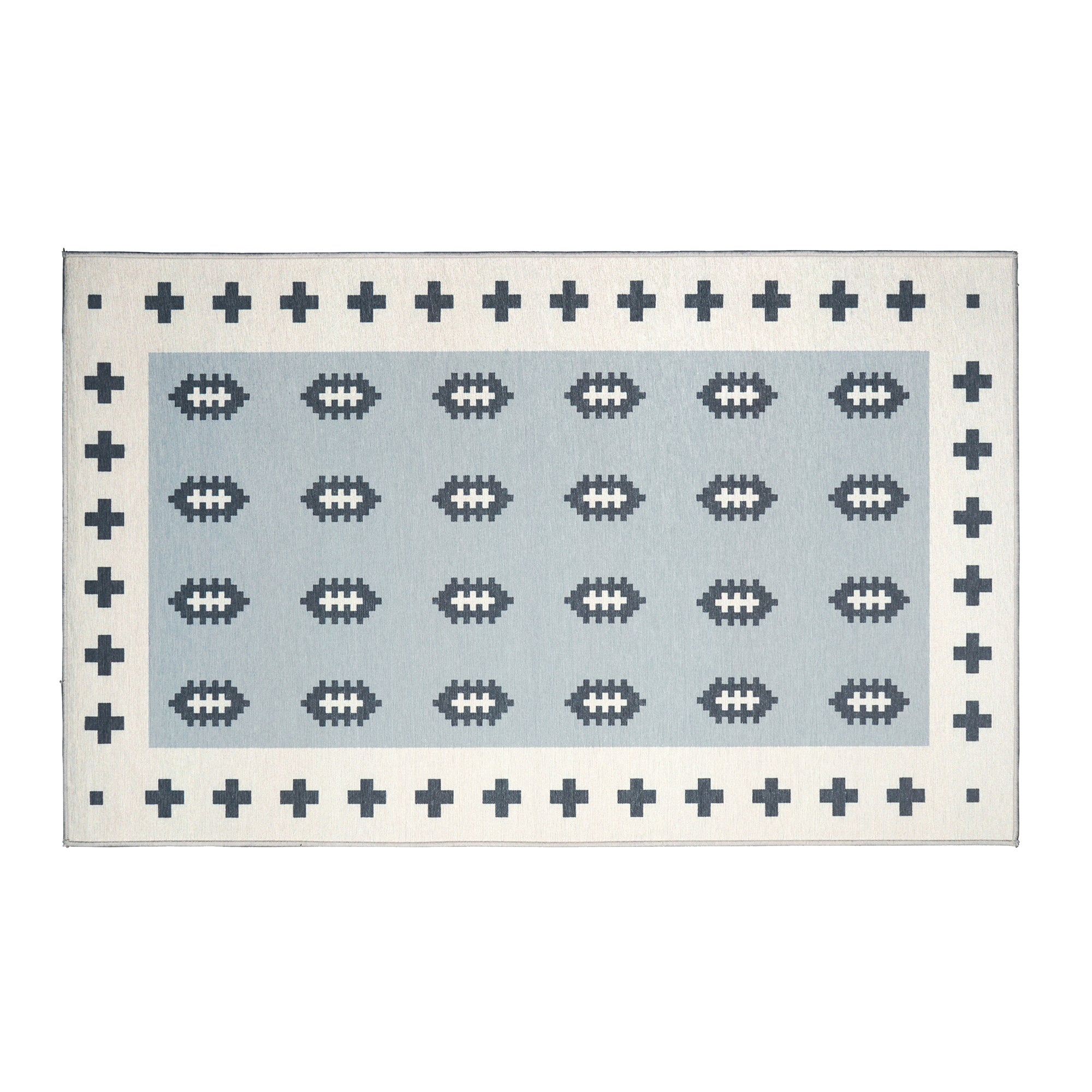 Nordic Weave Cool Grey Washable Rug