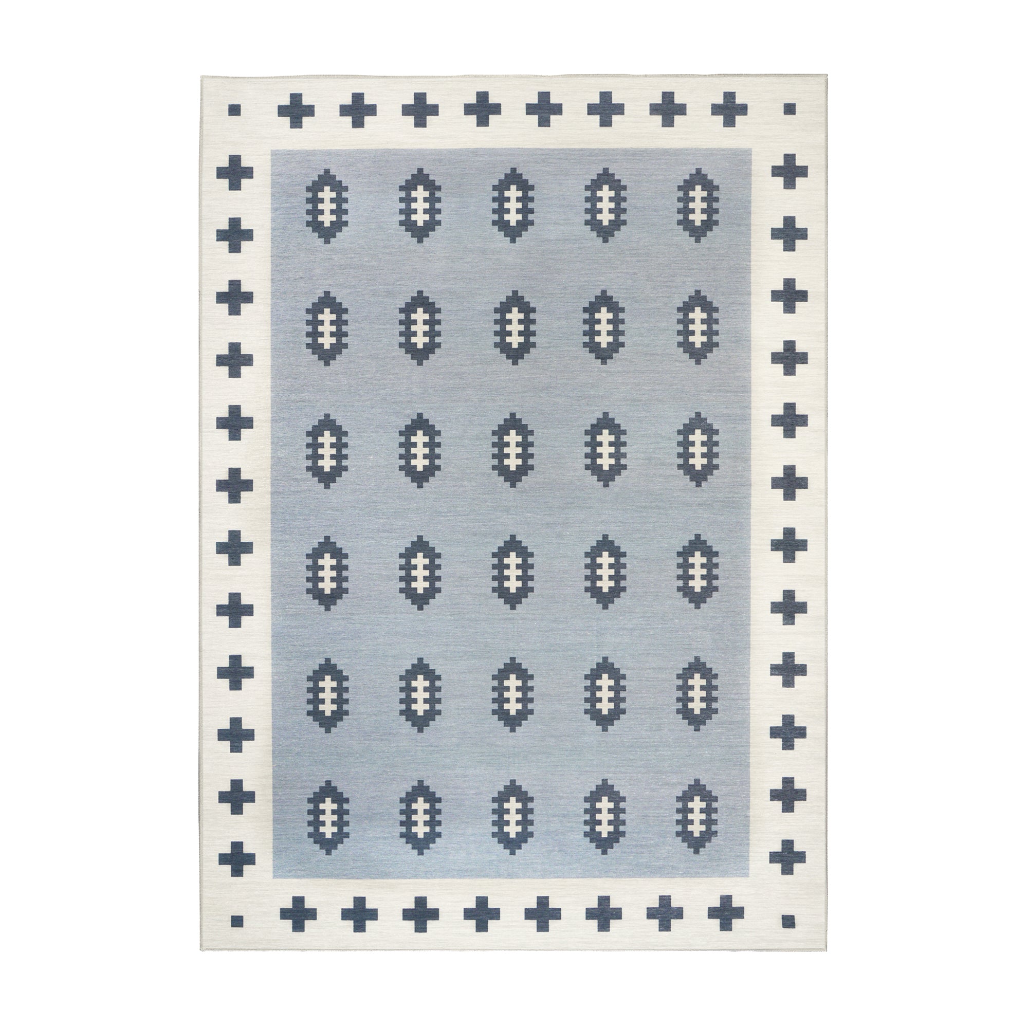 Nordic Weave Cool Grey Washable Rug