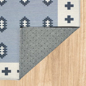 Nordic Weave Cool Grey Washable Rug