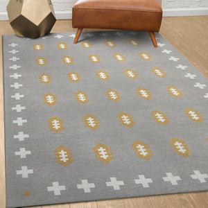 Nordic Weave Mushroom Washable Rug