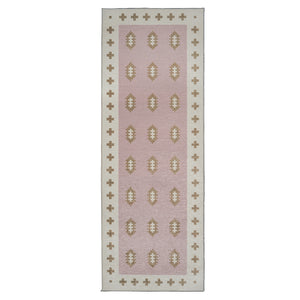 Nordic Weave Petal Pink Washable Rug