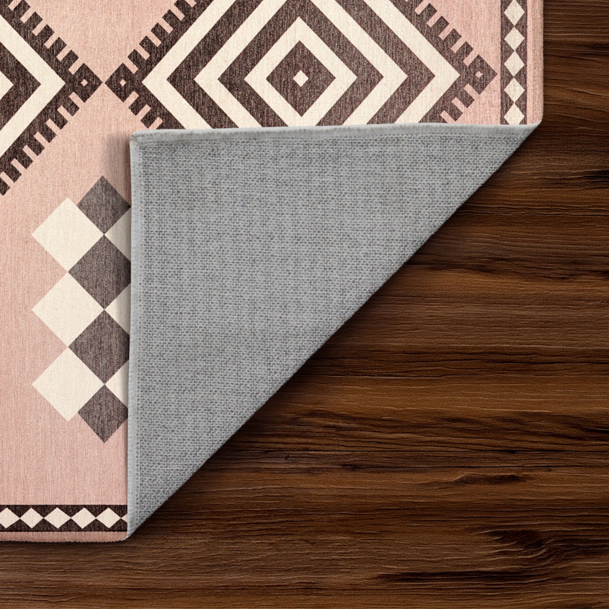 Kilim Kiki Petal Pink Kitchen Washable Rug
