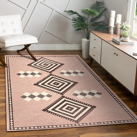 Kilim Kiki Petal Pink Washable Rug