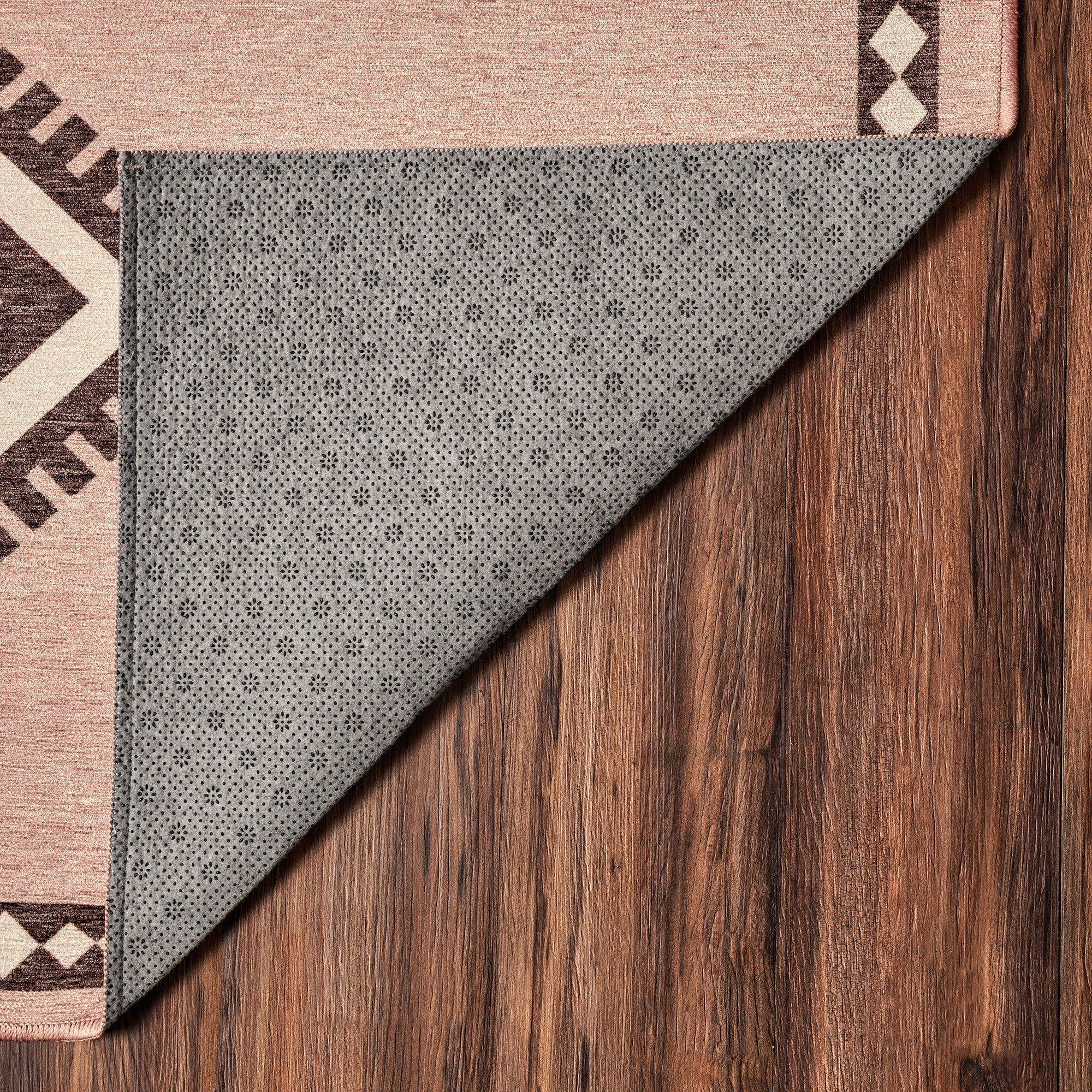 Kilim Kiki Petal Pink Bedroom Washble Rug