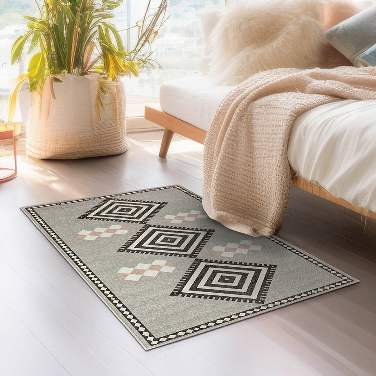 Kilim Kiki Mushroom Washable Rug