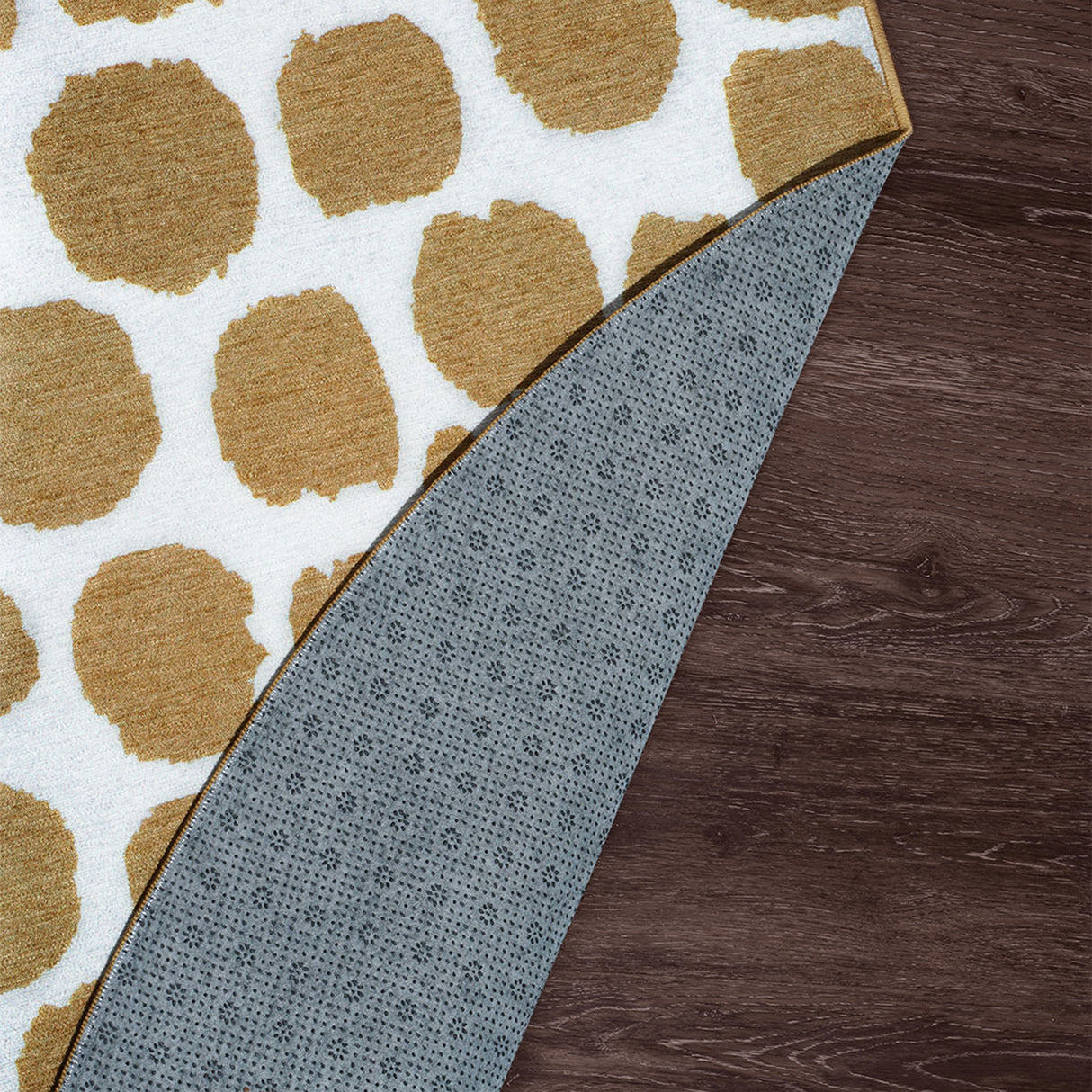 Puff Dotty Honey Beige Washable Rug