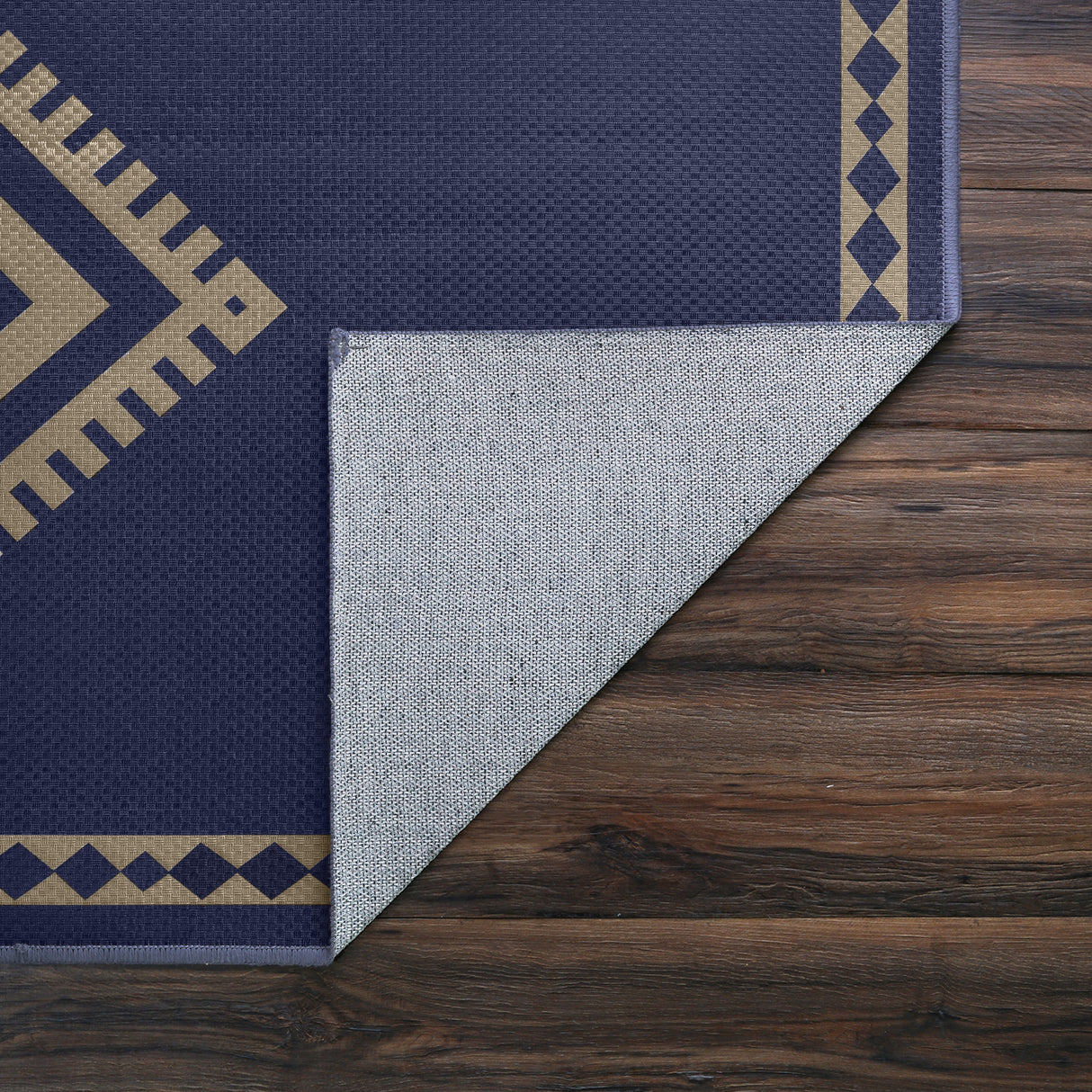 Jute Kilim Kiki Navy Washable Rug 5'x7'