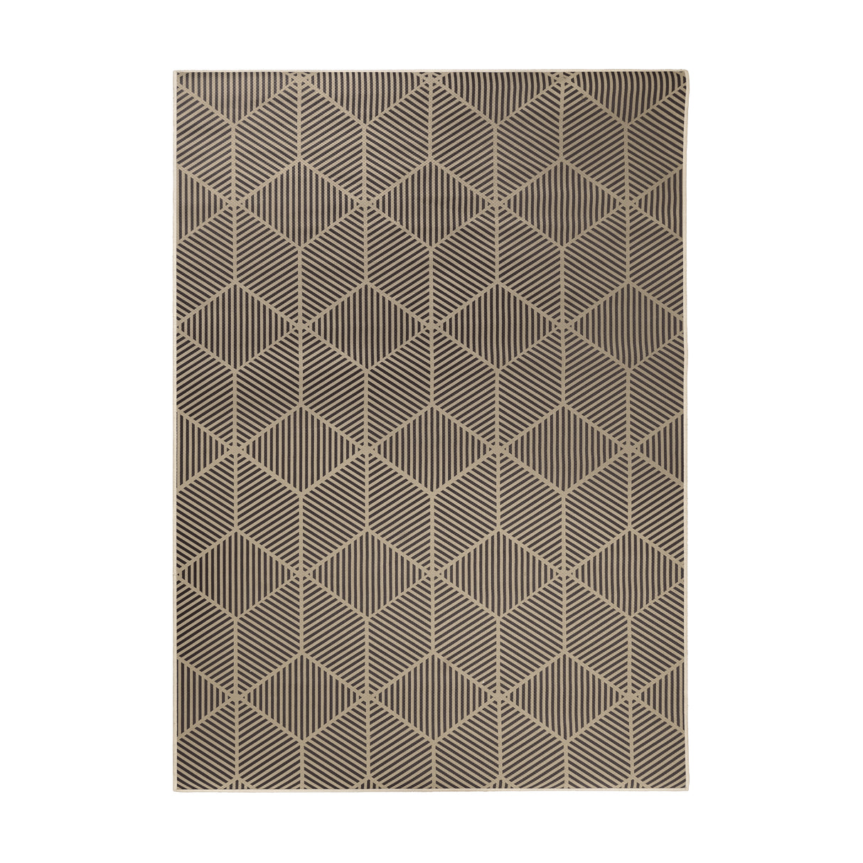 Jute Q-Bert Washable Rug In Natural 5'x7'