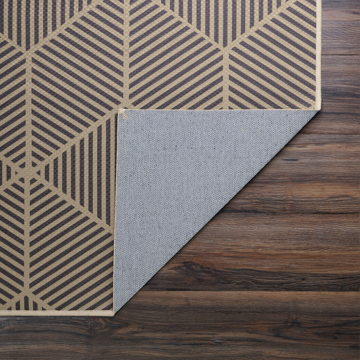 Jute Q-Bert Washable Rug In Natural 5'x7'