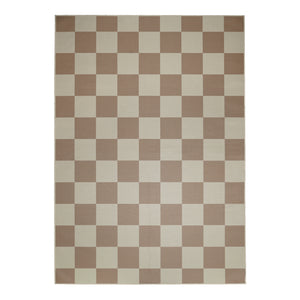 Jute Jaya Checkered Natural Washable Rug 5'x7'