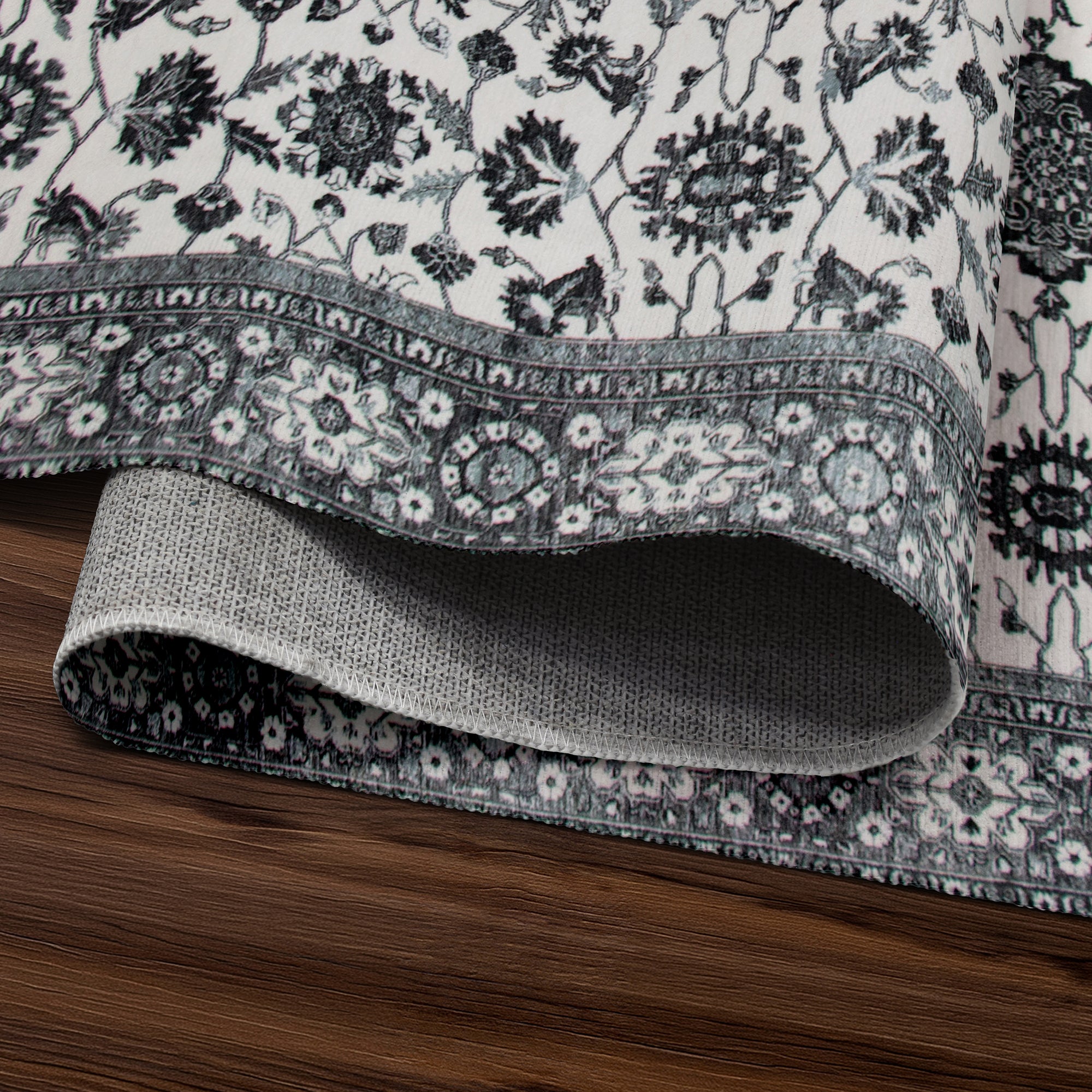 Ramage Grey Washable Rug