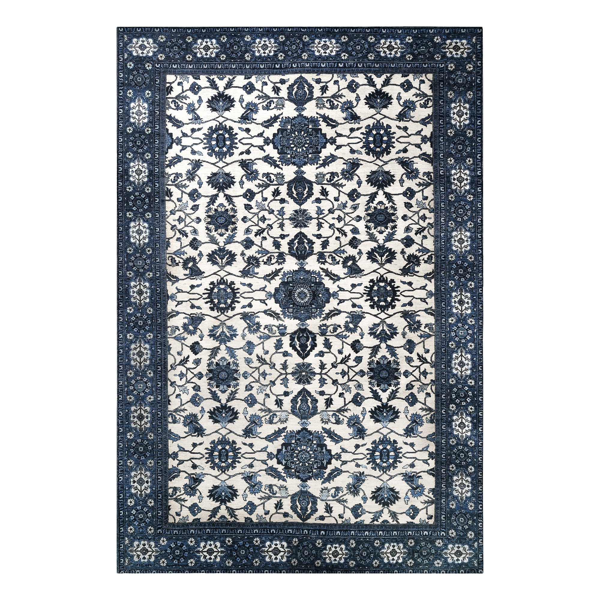 Ramage Blue Washable Rug