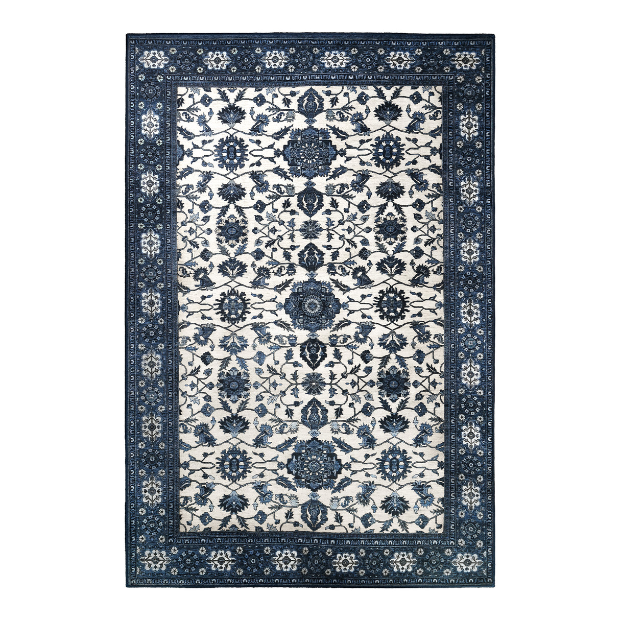 Ramage Blue Washable Rug