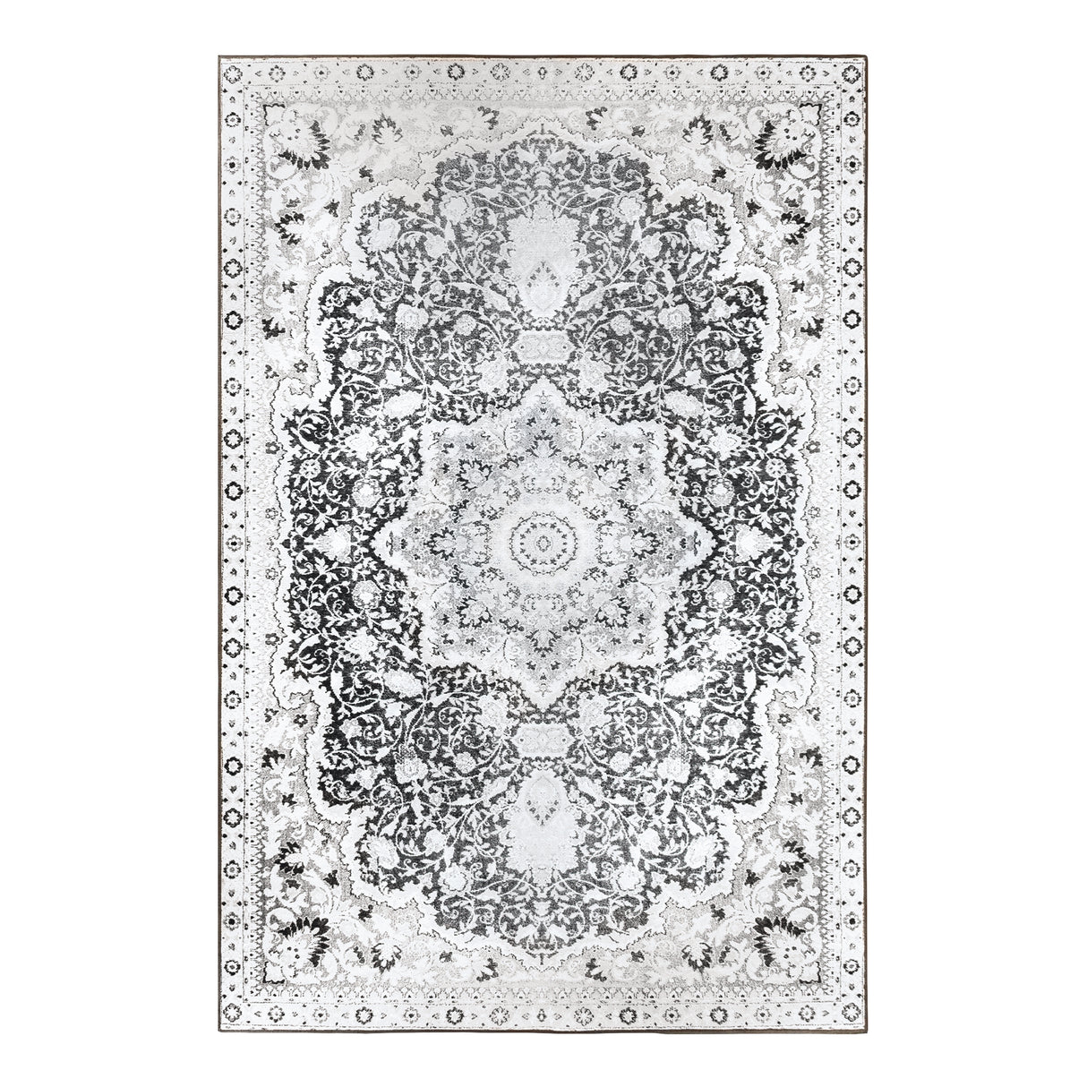 Parviz Grey Washable Rug