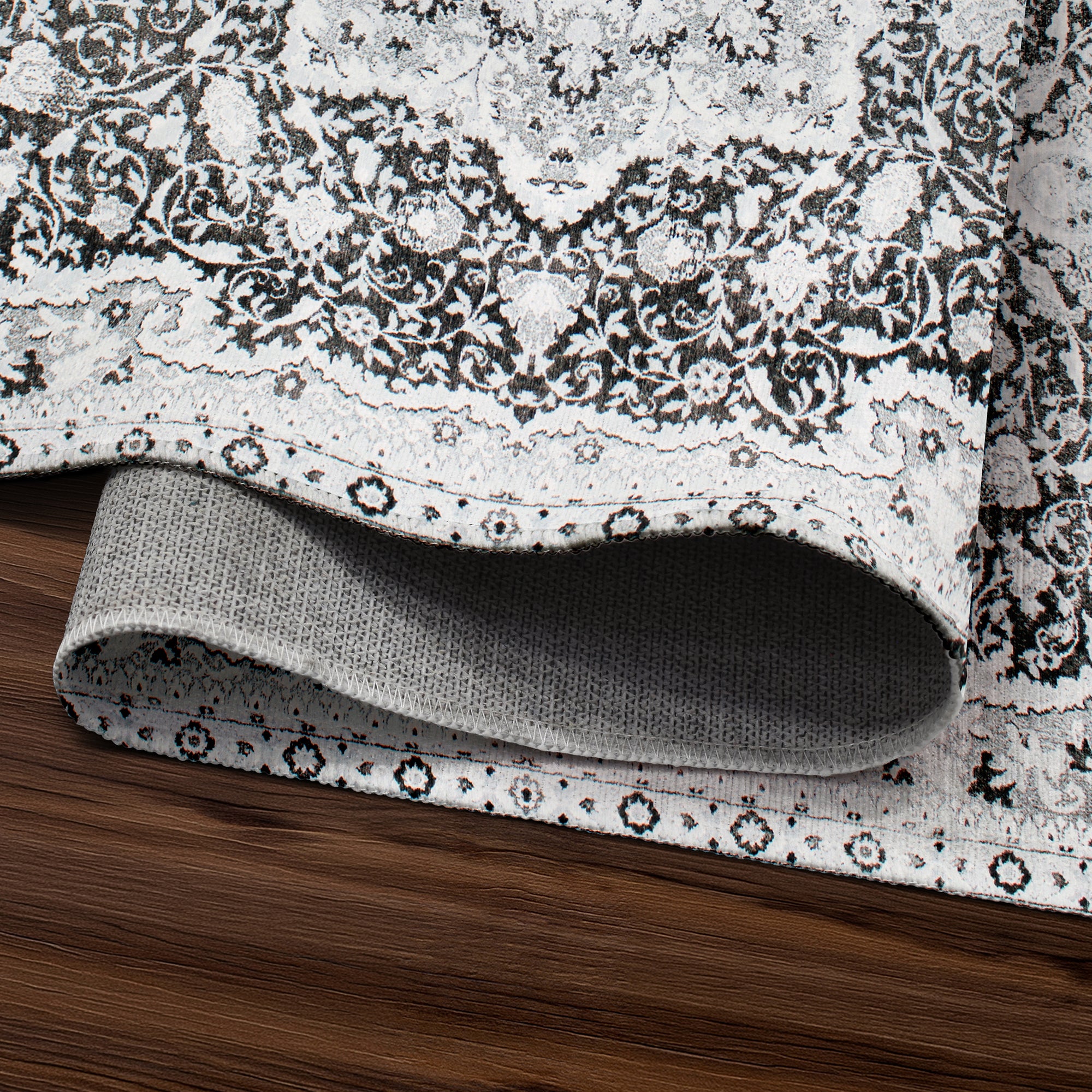 Parviz Grey Washable Rug