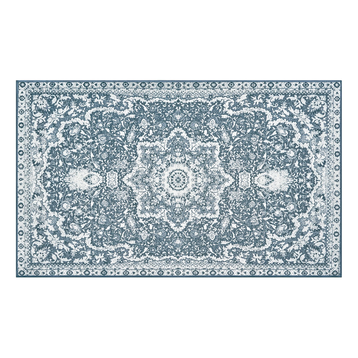 Parviz Blue Washable Rug