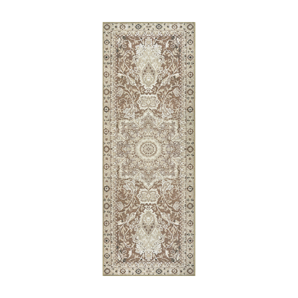 Parviz Brown Washable Rug