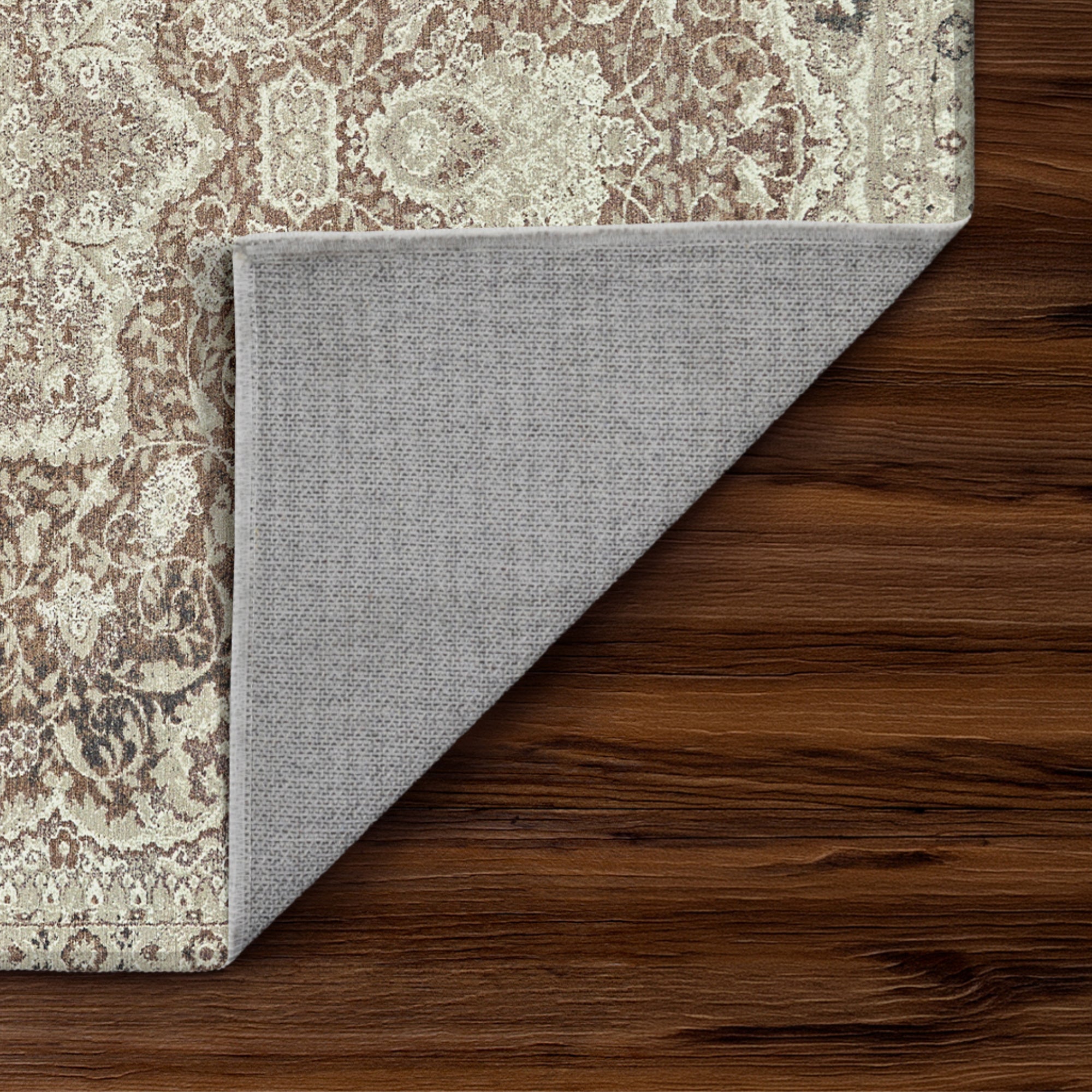 Parviz Brown Washable Rug