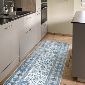 Lerik Blue Washable Rug