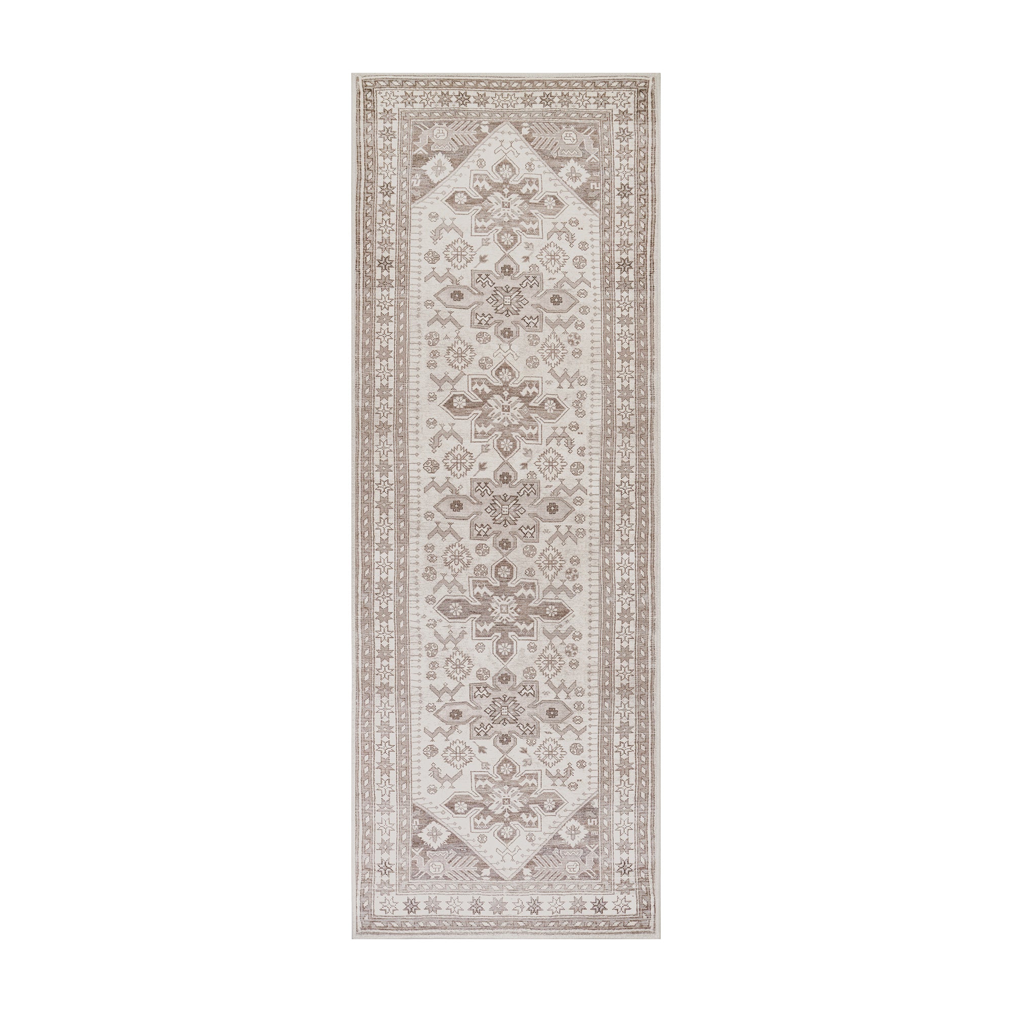Saraz Grey Silver Washable Rug