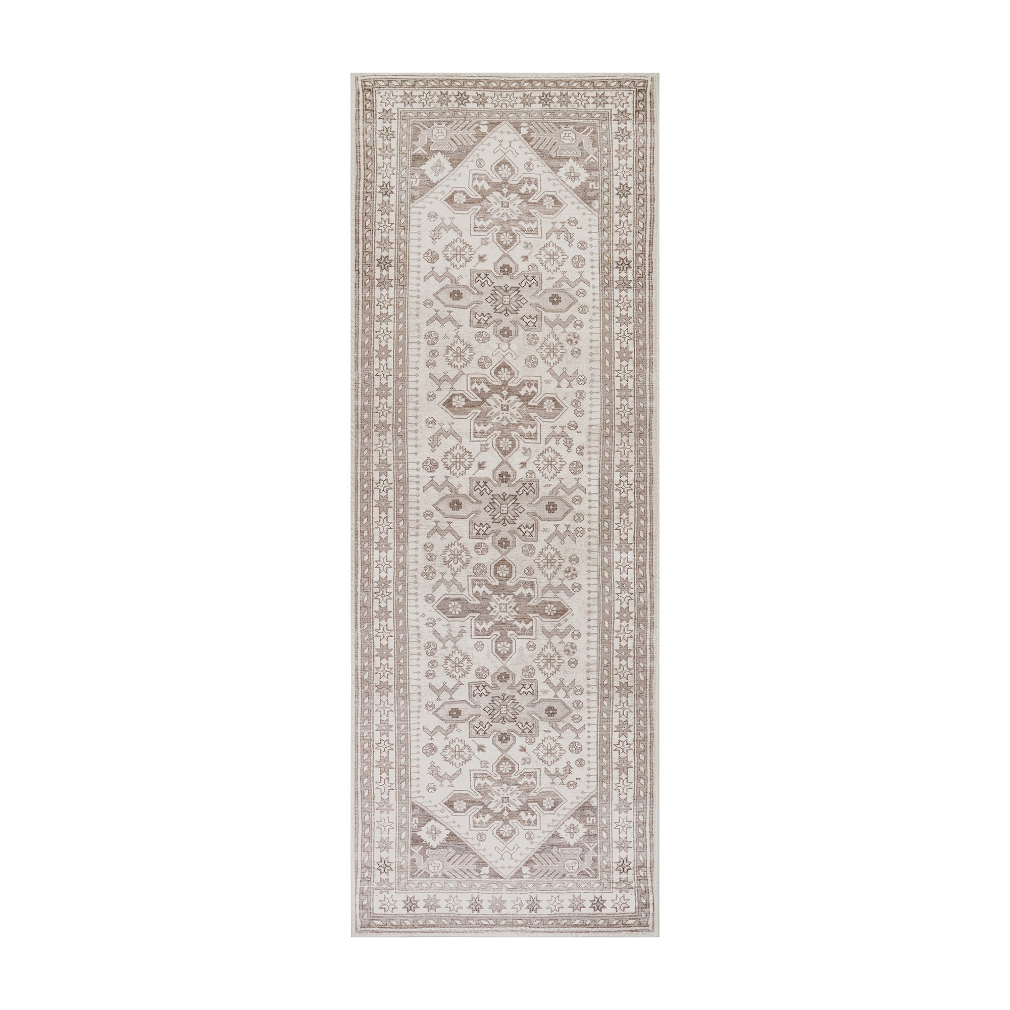 Saraz Grey Silver Bedroom Washble Rug