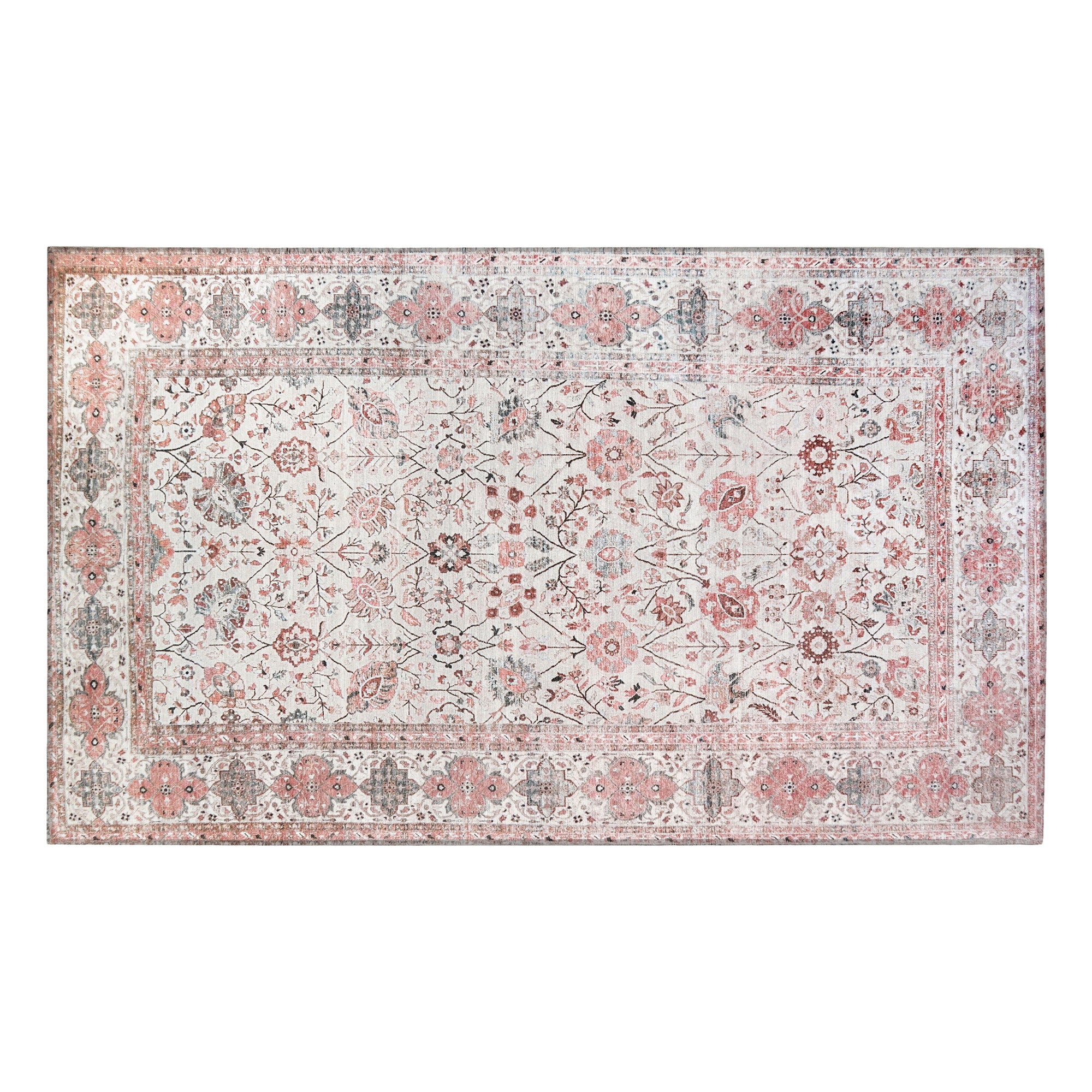 Lerik Multicolor Bedroom Washable Rug