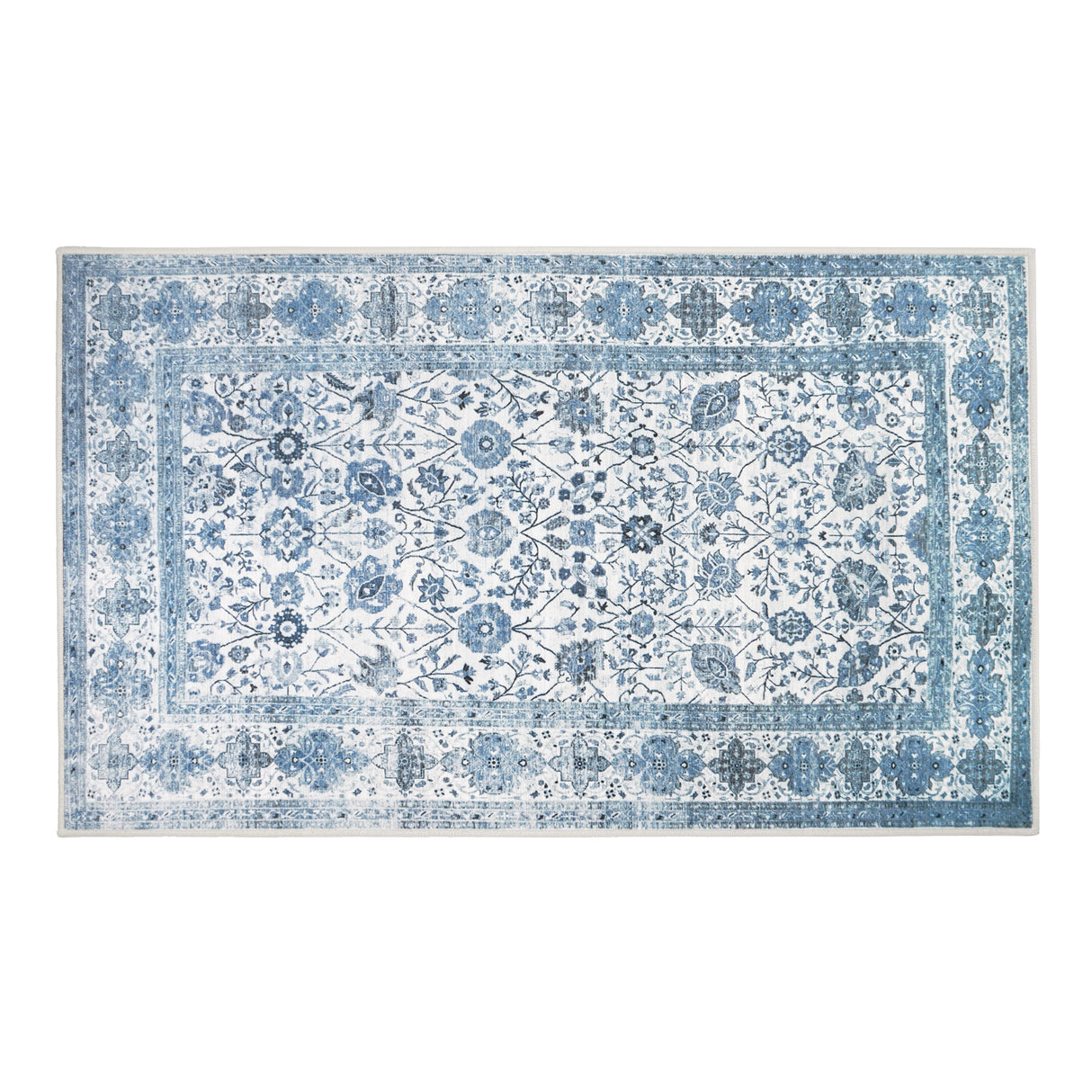 Lerik Blue Washable Rug