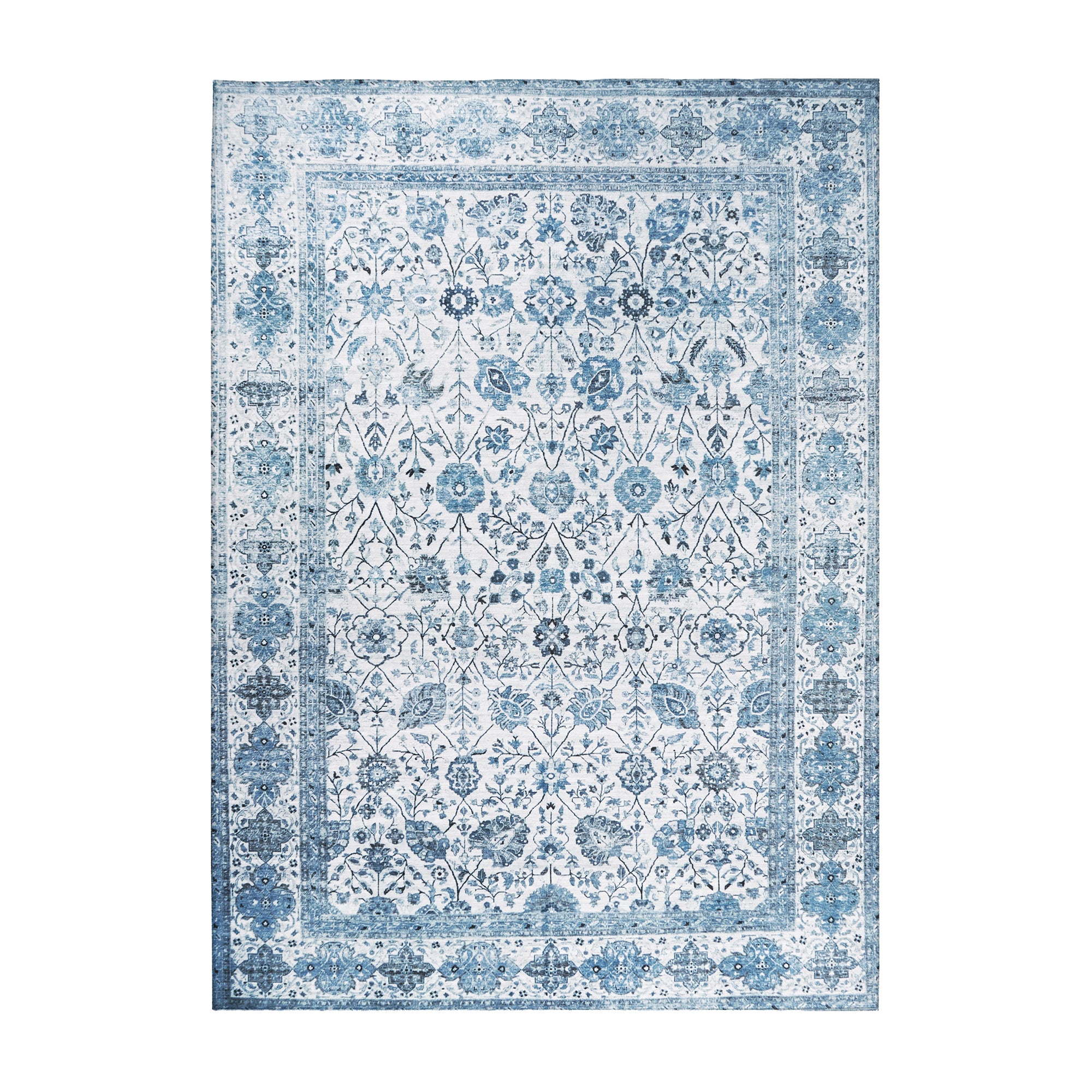 Lerik Blue Washable Rug