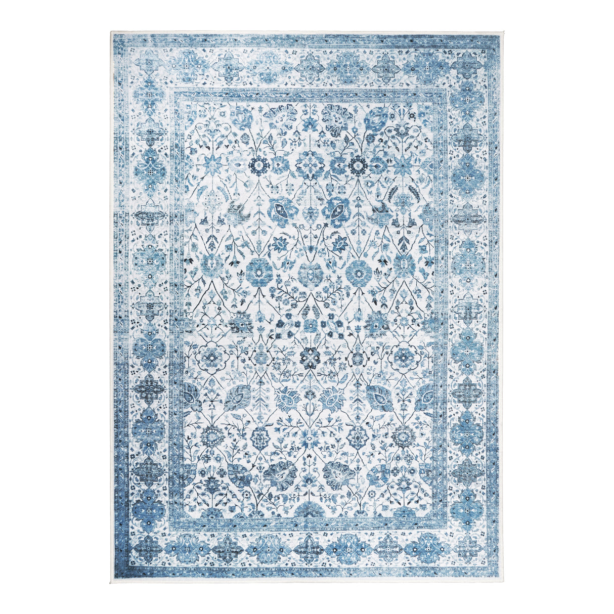 Lerik Blue Washable Rug