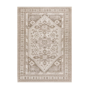 Saraz Grey Silver Washable Rug