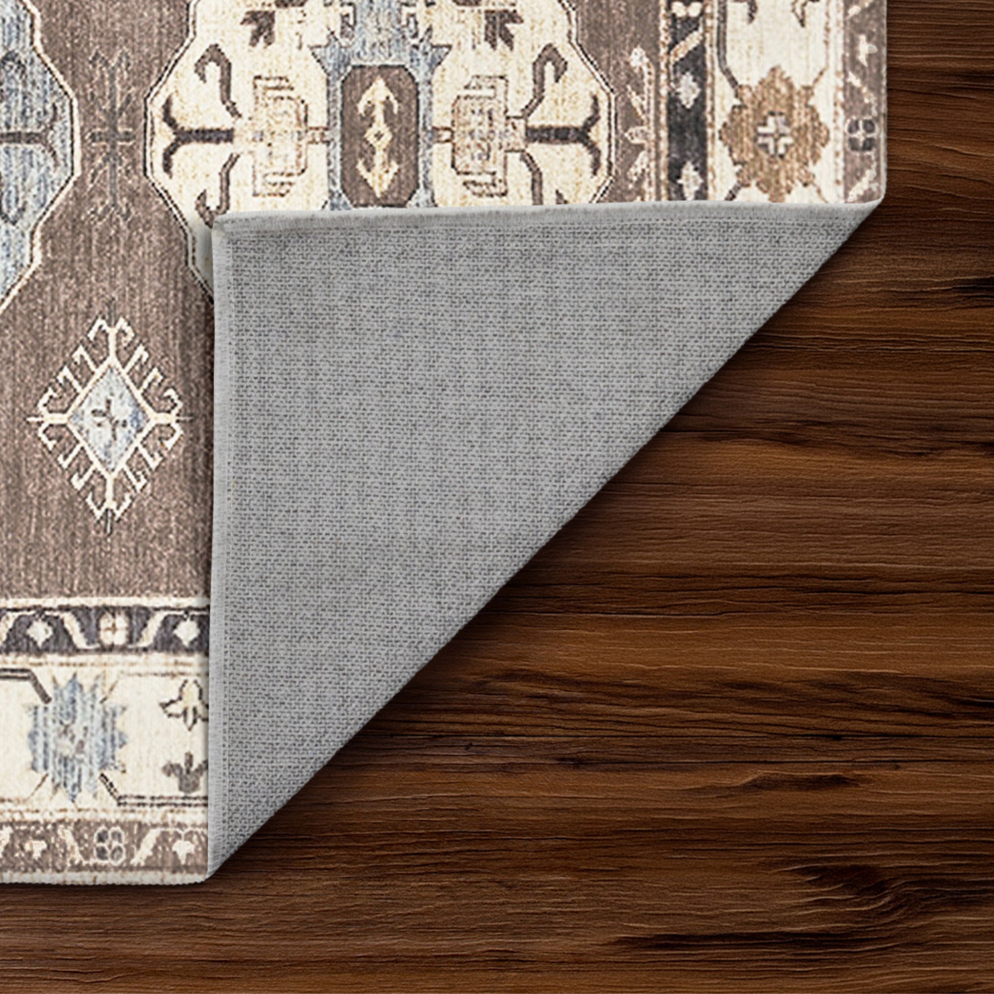 Shary Coffee Brown Washable Rug