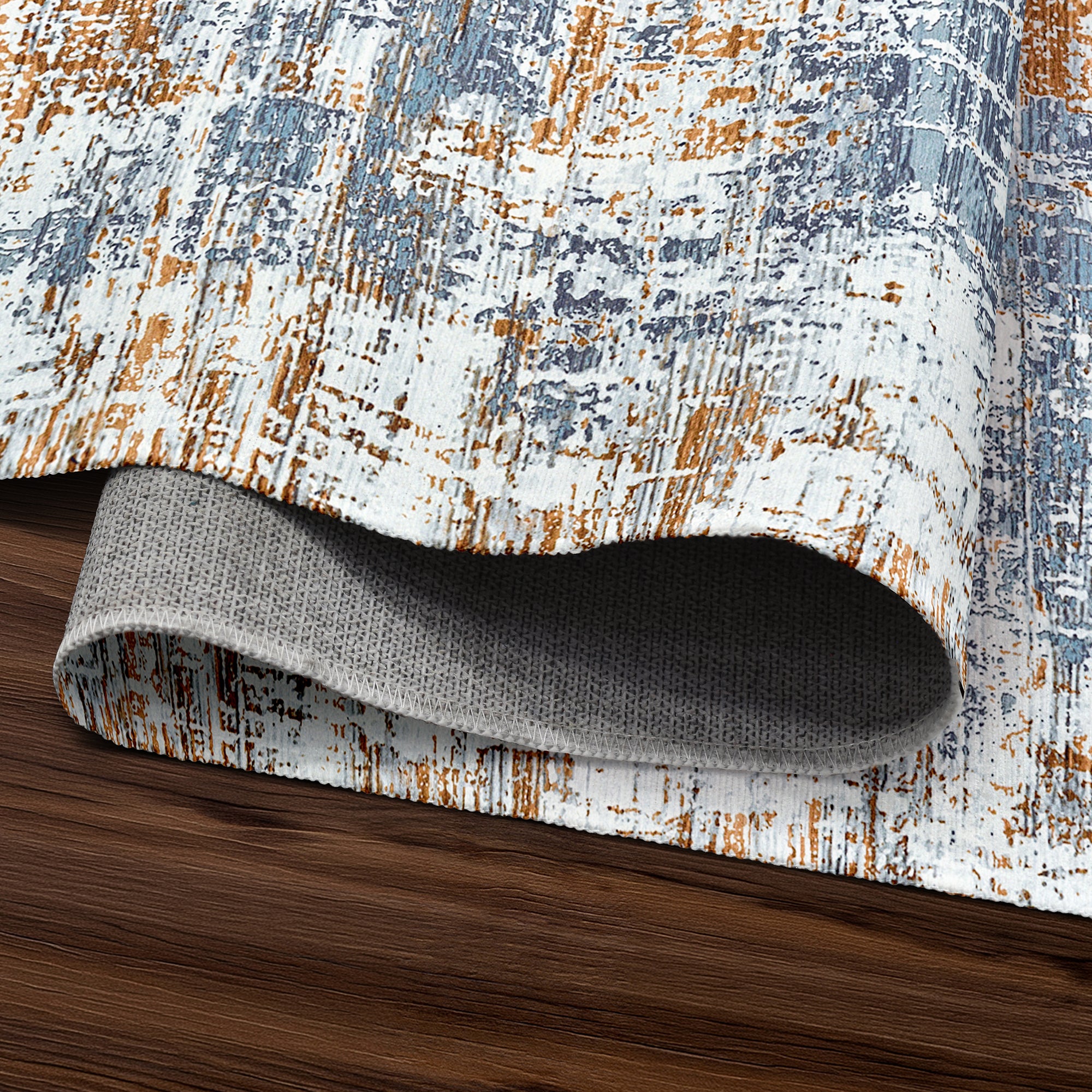 Aurora Abstract Multicolor Washable Rug