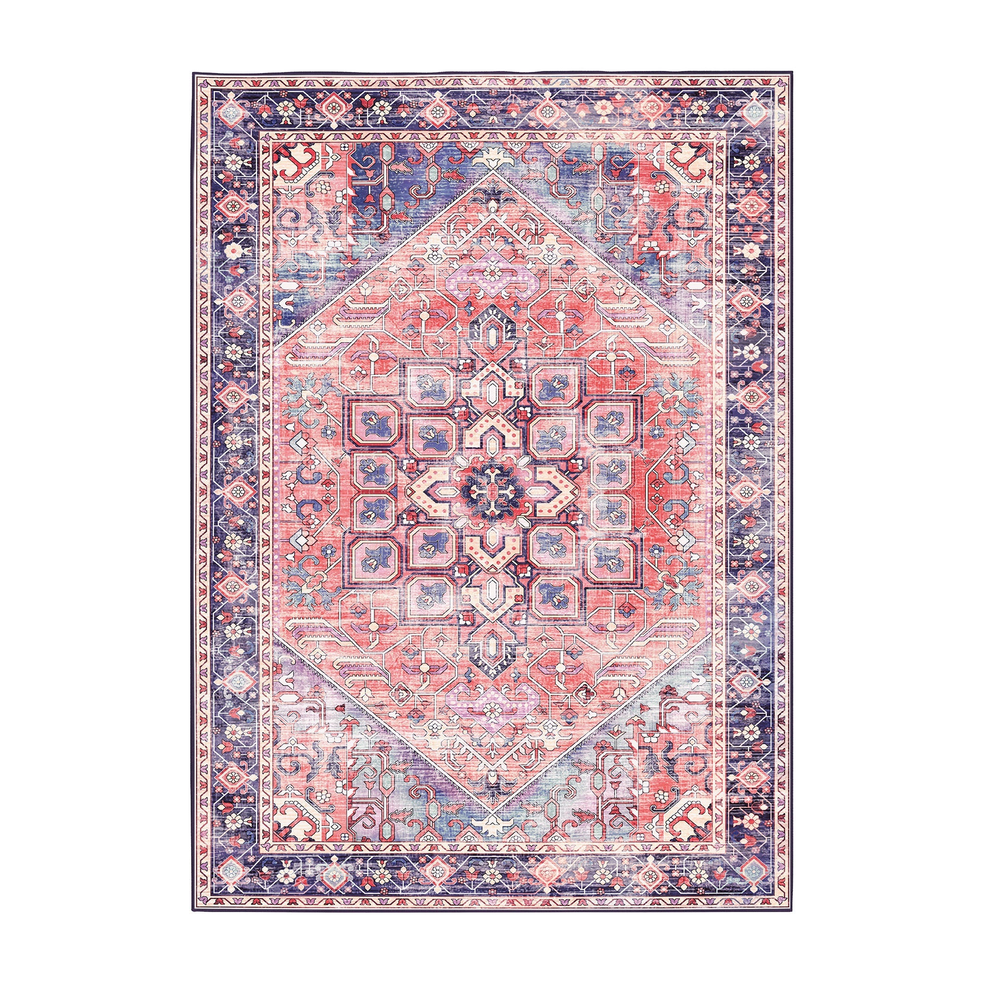 Seraphina Multicolor Bathroom Machine Washable Rug