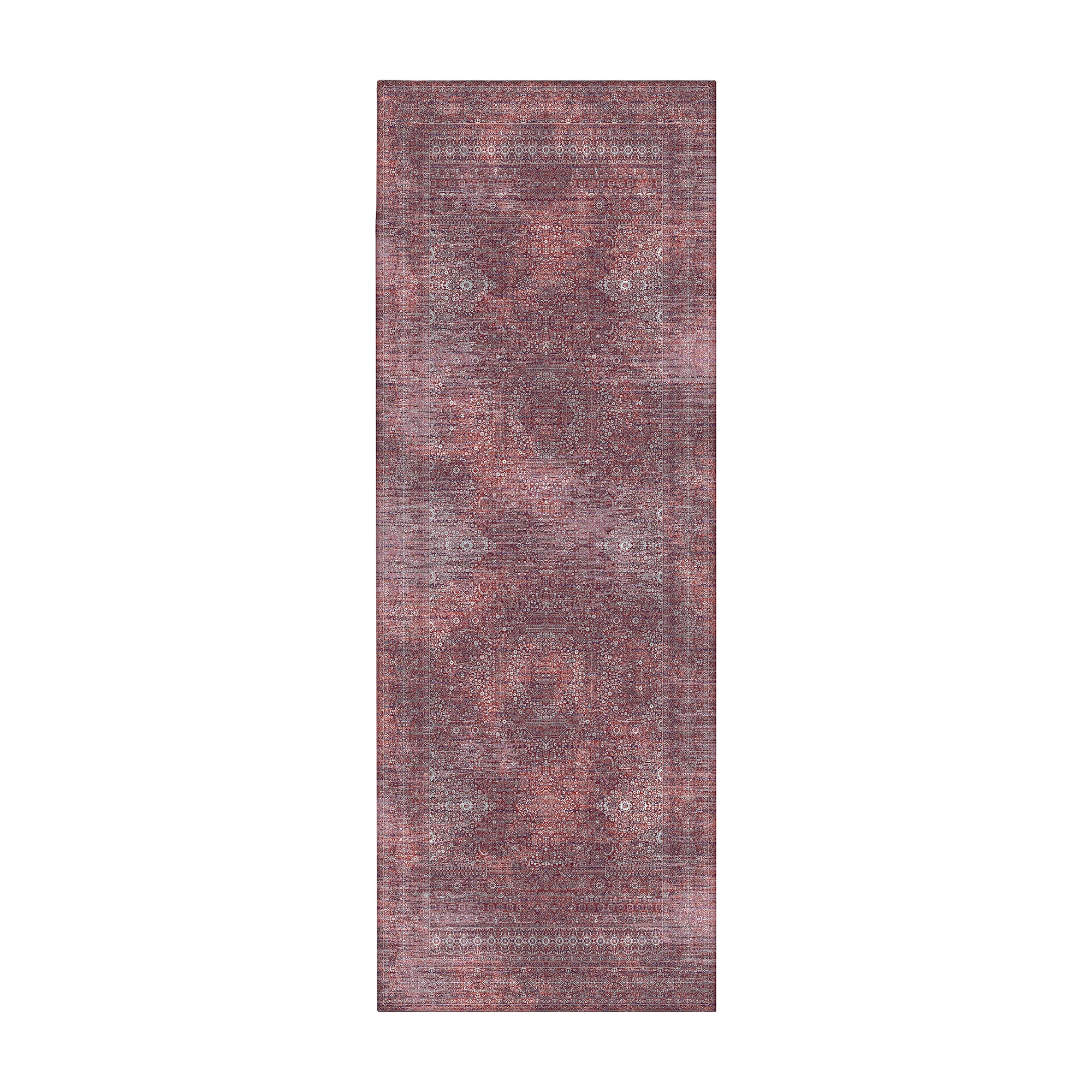 Tabriz Mirage Burgundy Machine Washable Rug