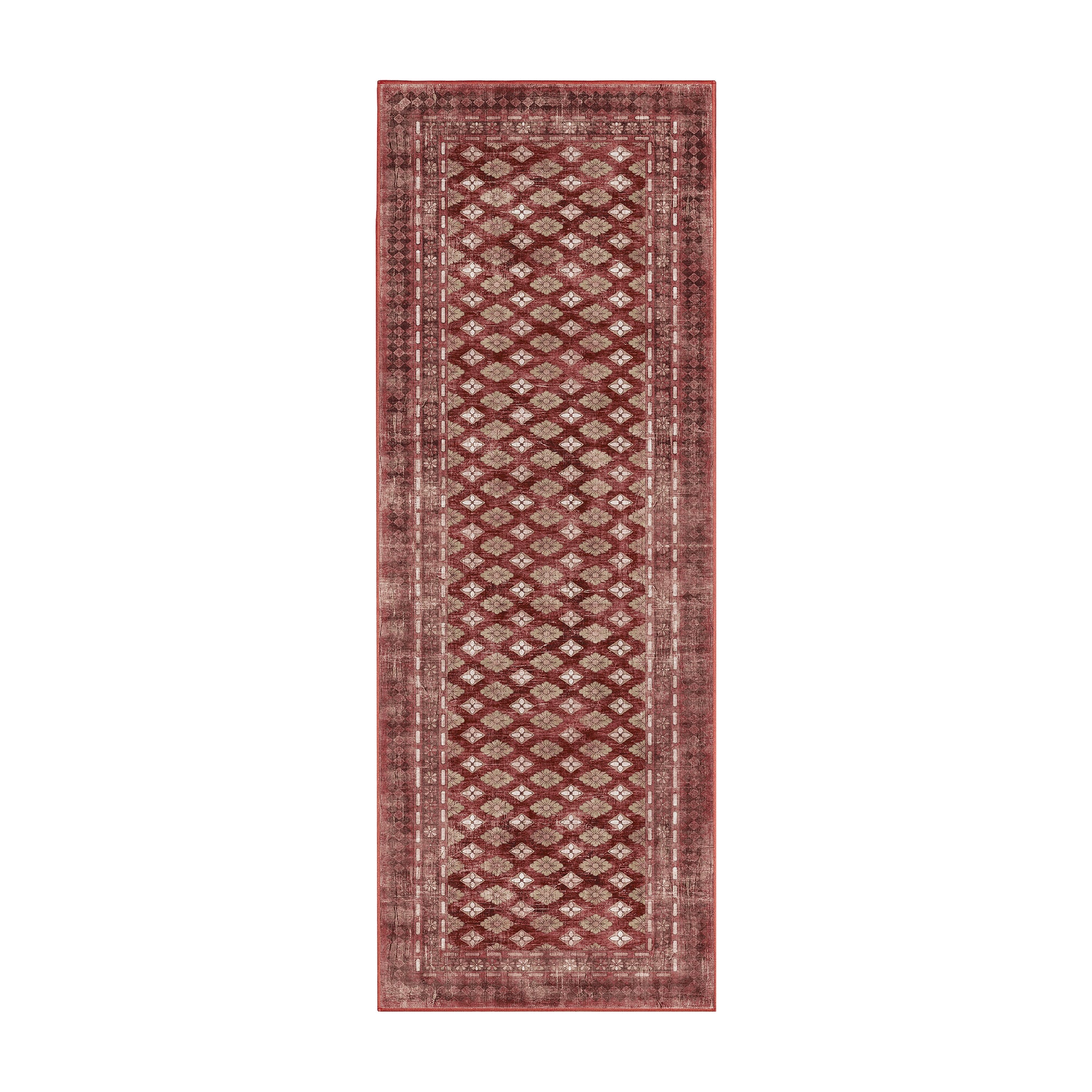 Elara Rouge Machine Washable Rug