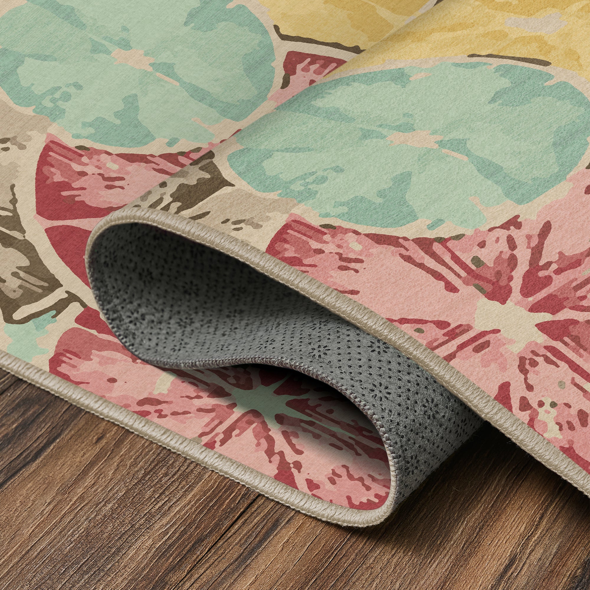 Citrus Burst Machine Washable Rug