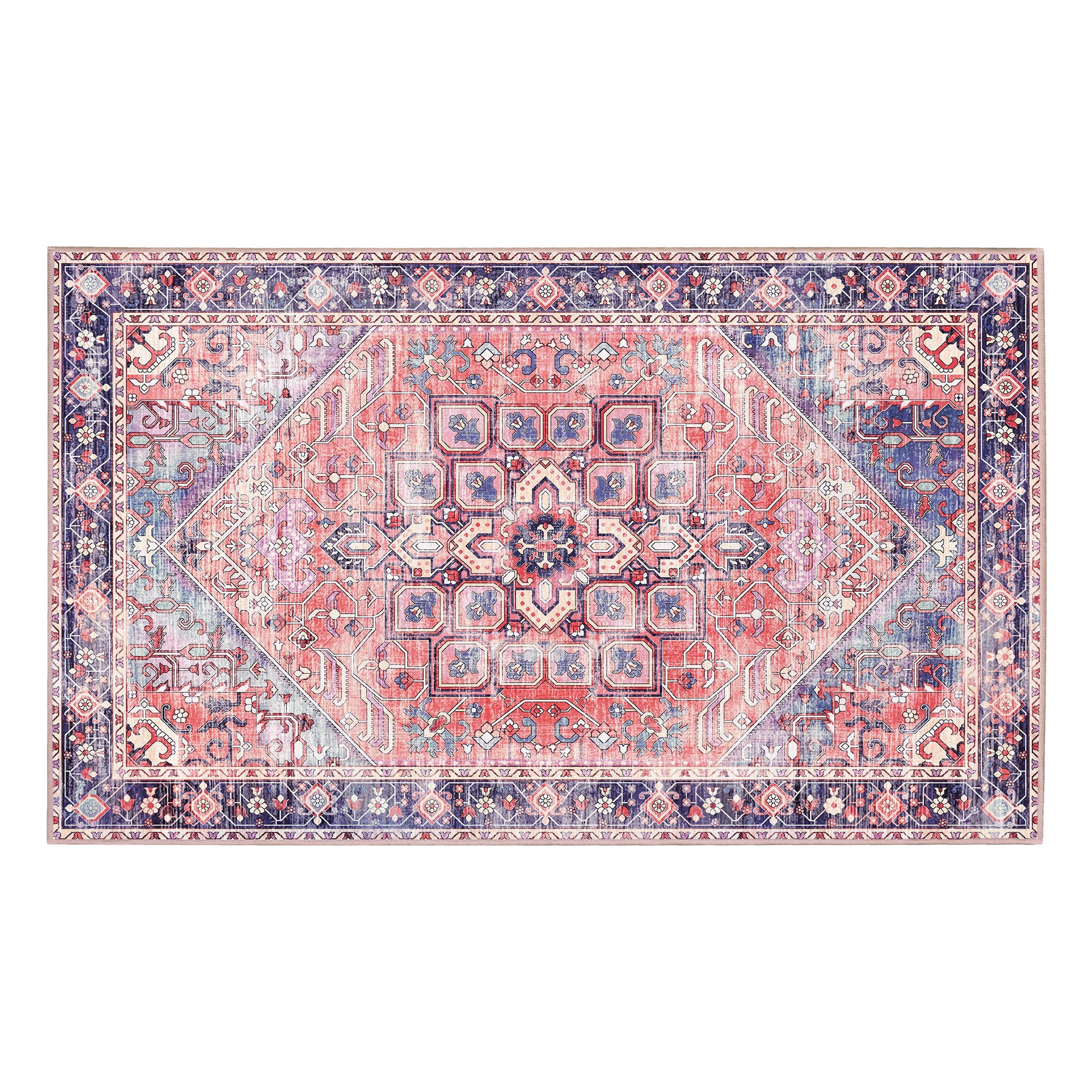 Seraphina Multicolor Bathroom Machine Washable Rug